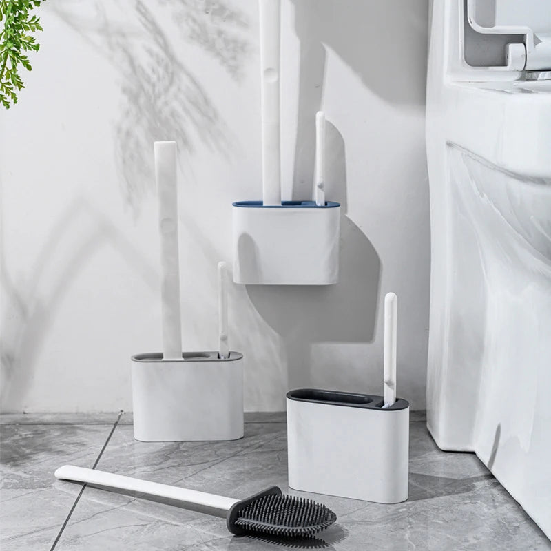 Spazzola da toilette sospesa a parete con supporto