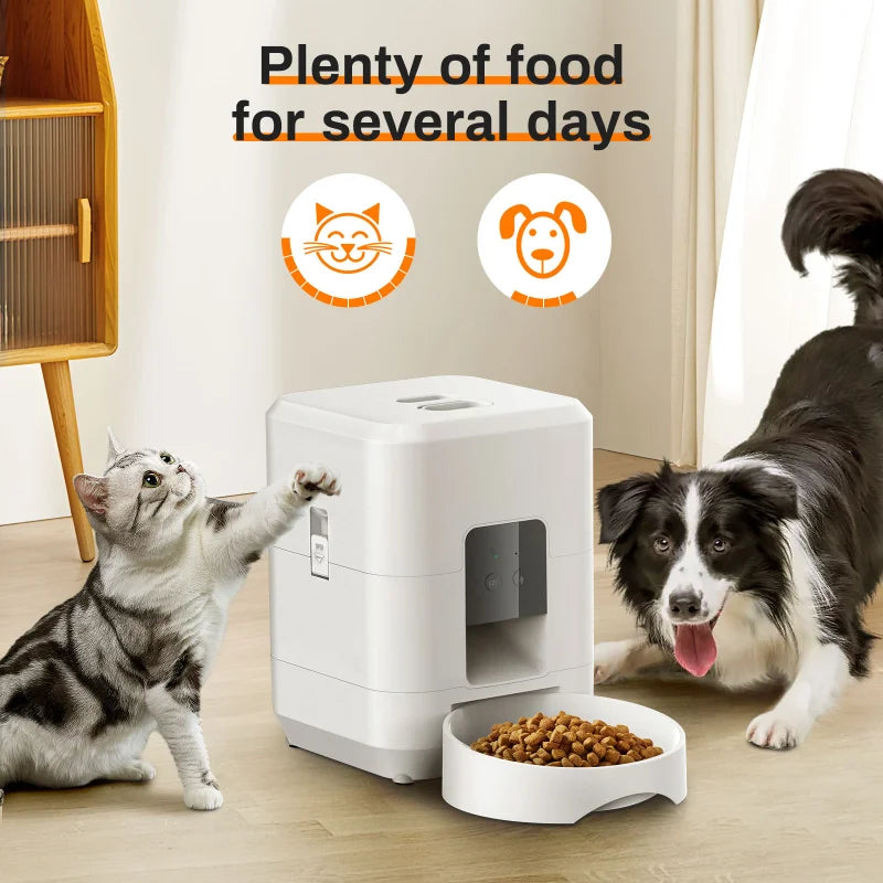 2026 Nuovo Smart 2L WiFi Mangiatoia per animali domestici Distributore automatico di cibo per cani e gatti APP Timer controllato Alimentazione lenta quantitativa per animali domestici