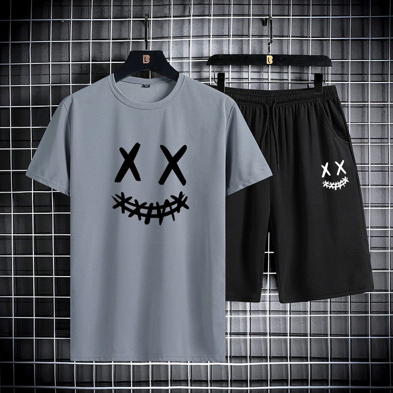 Set da Uomo T-shirt slim fit + pantaloncini