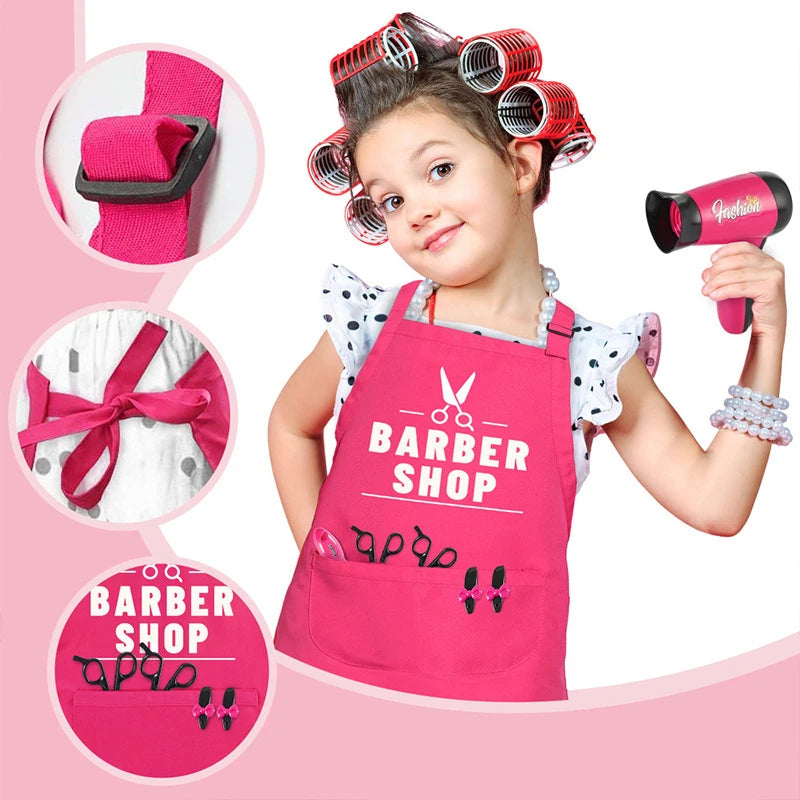 Girls Beauty Salon Set kit trucco per bambini finto parrucchiere