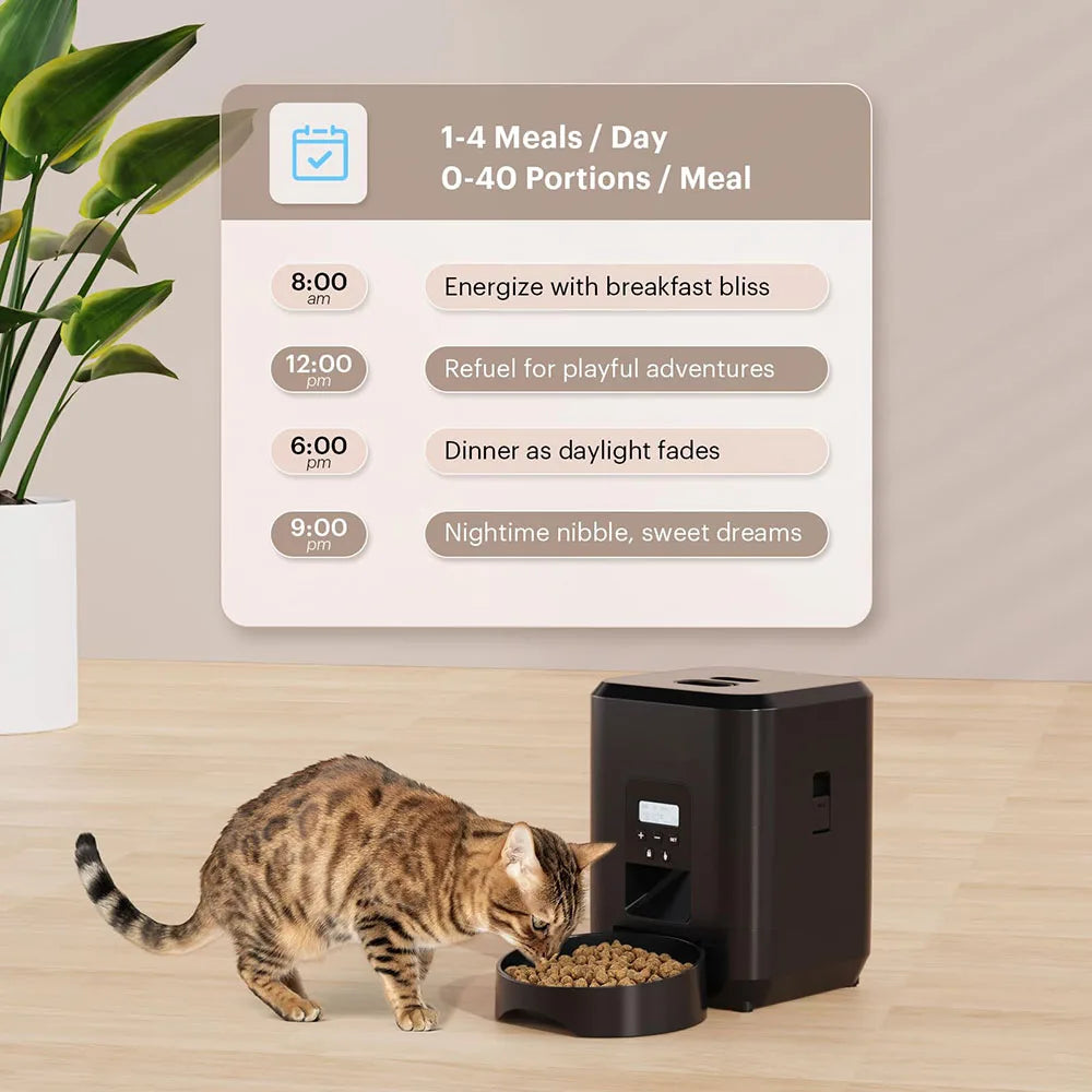 Nuova mangiatoia per animali domestici da 2 litri, distributore intelligente di cibo per cani e gatti, alimentazione regolare e quantitativa degli animali domestici