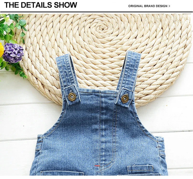 Tuta Salopette in denim per neonati Jeans morbidi