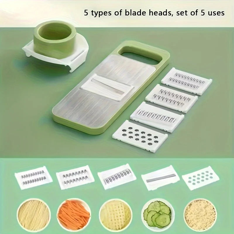 7 pezzi/set Set affettatrice e grattugia per verdure multifunzionale - Kit di utensili da cucina