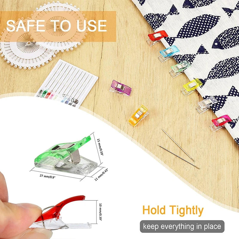 50PCS Clip da cucito Clip colorate Artigianato in plastica multiuso uncinetto