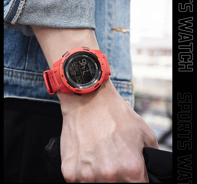 SMAEL Orologi da polso sportivi a LED Orologio impermeabile da uomo