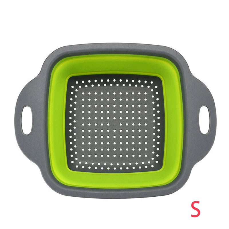 Scolapasta Quadrato Pieghevole in Silicone Cucina