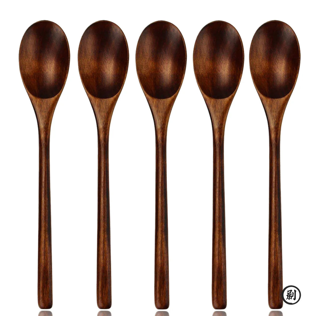 5 pezzi set di mestoli in legno