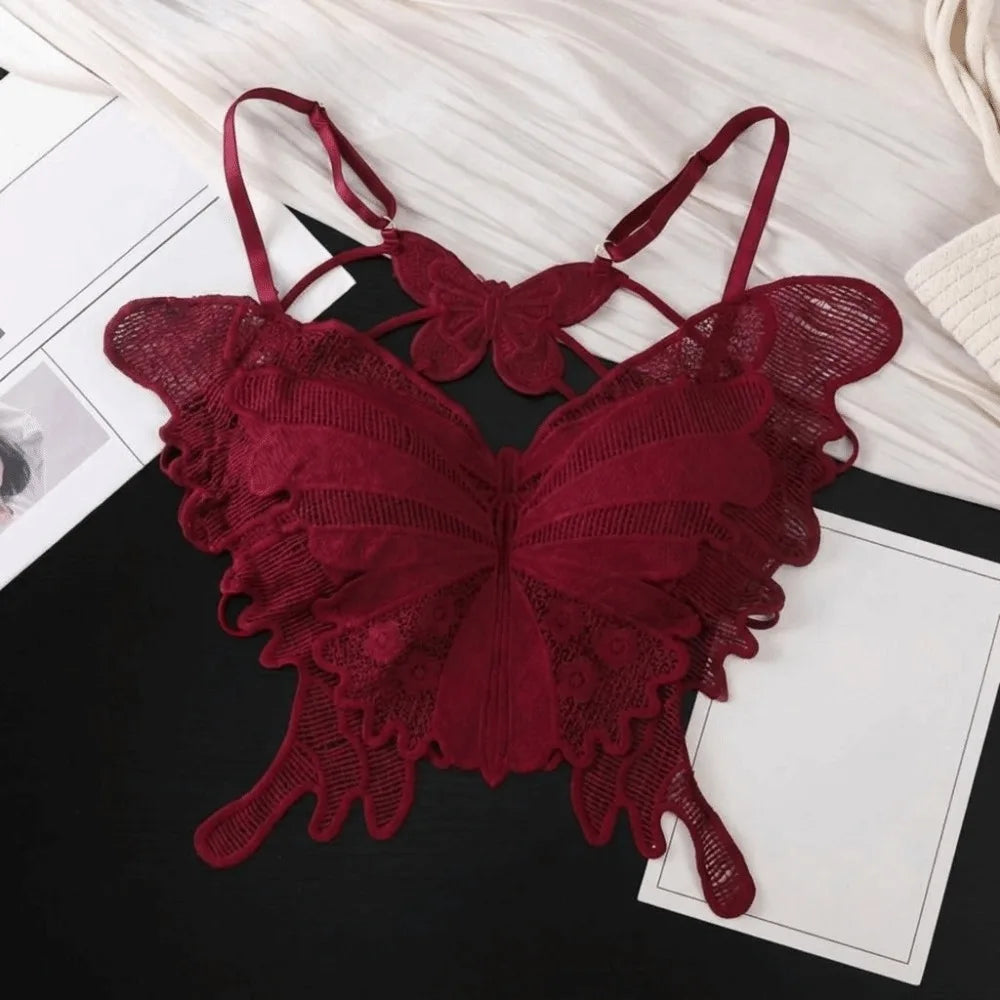 Canotta in pizzo Butterfly vari colori