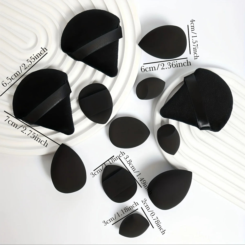 Set 12 Pz di spugne per trucco multiuso, set di diversi colori