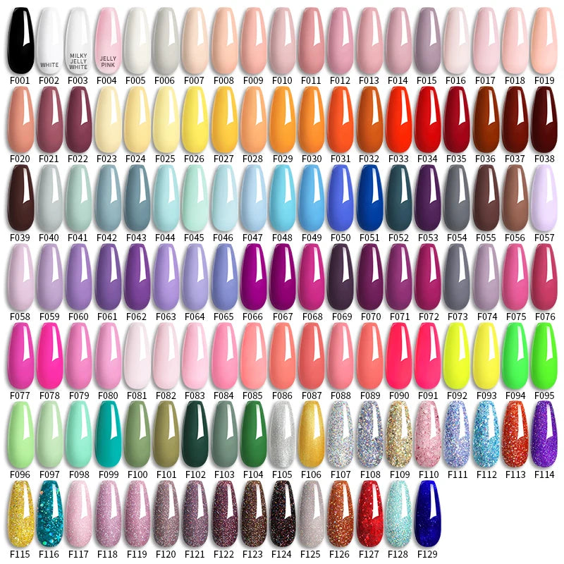 LILYCUTE 6 pezzi/set 7ML Gel Smalto per unghie semitrasparente 30 varianti di colore