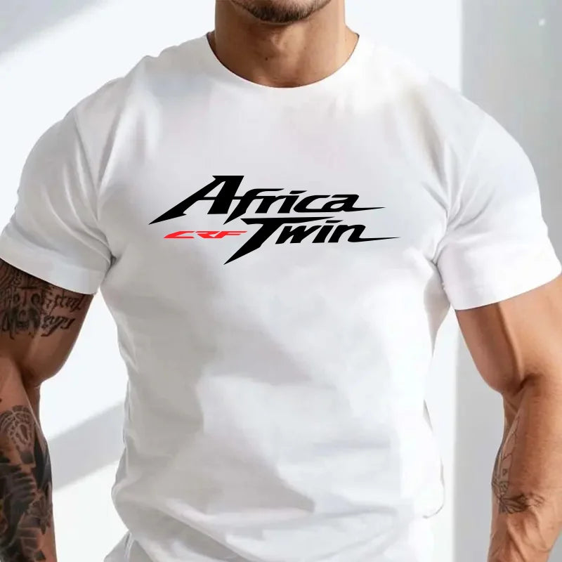 T-Shirt Africa Twin Crf cotone Top Quality