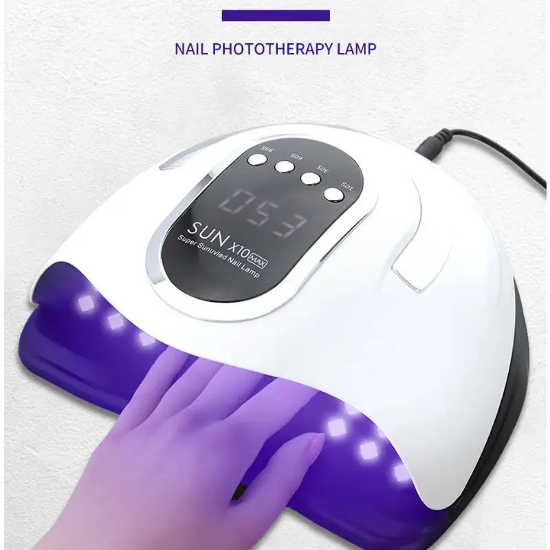 X10MAX Lampada professionale per l’asciugatura delle unghie per manicure 66 Leds