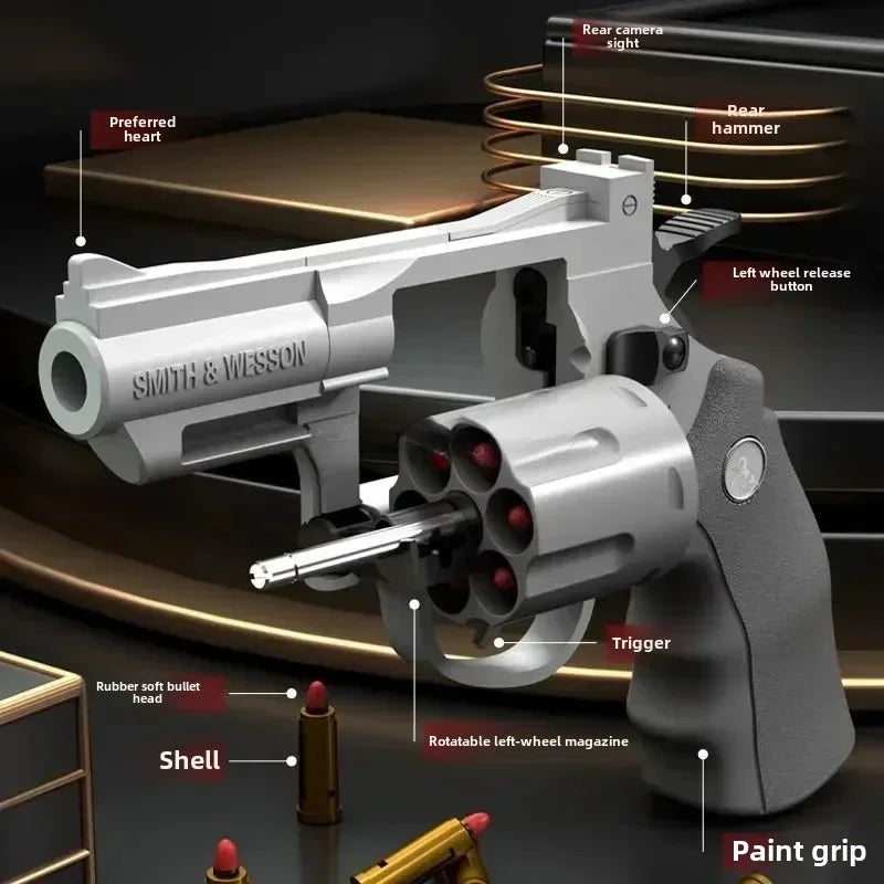 357 Revolver Launcher Pistola EVA Soft Dart