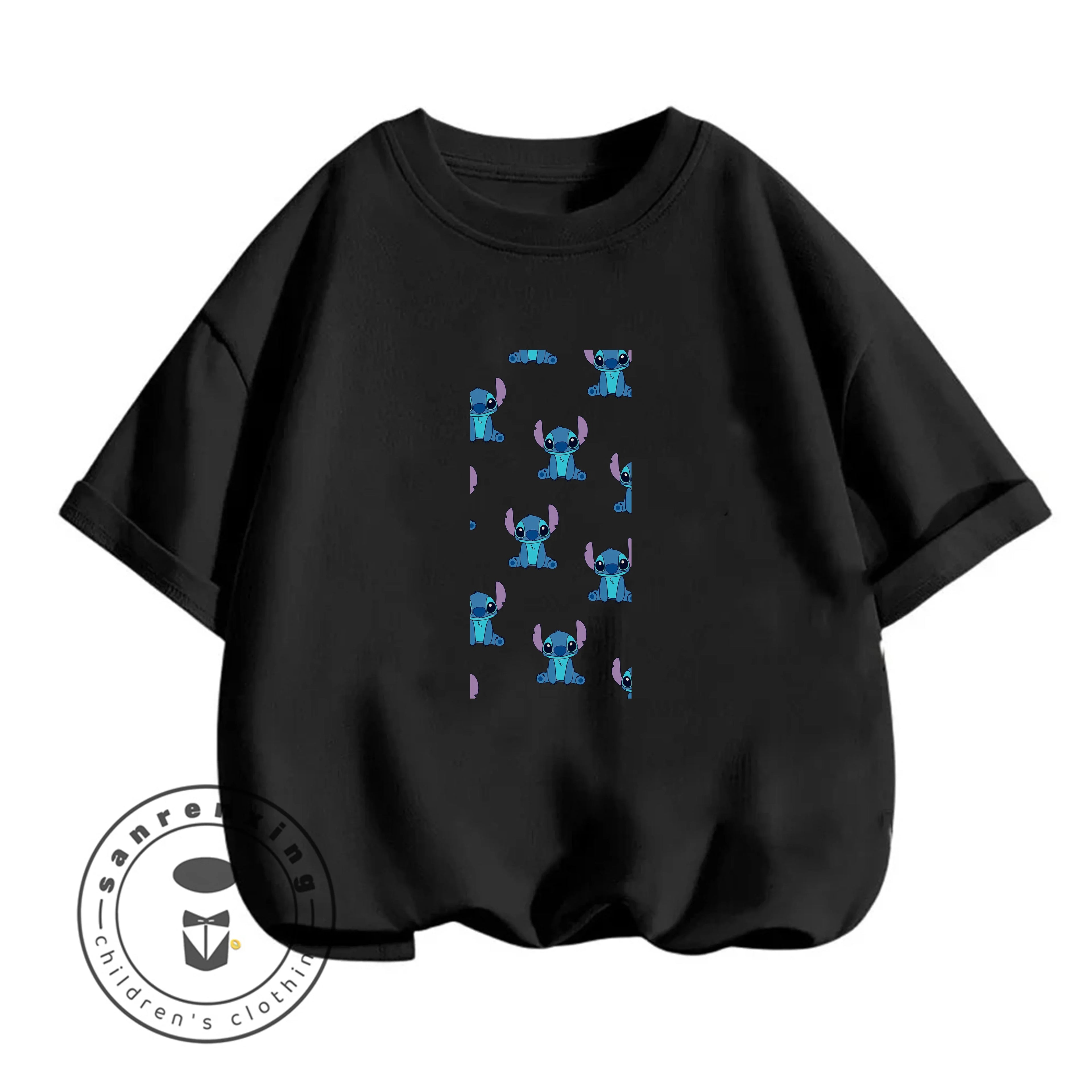 Stitch T-Shirt Cartoon Print Estate Casual Bambini