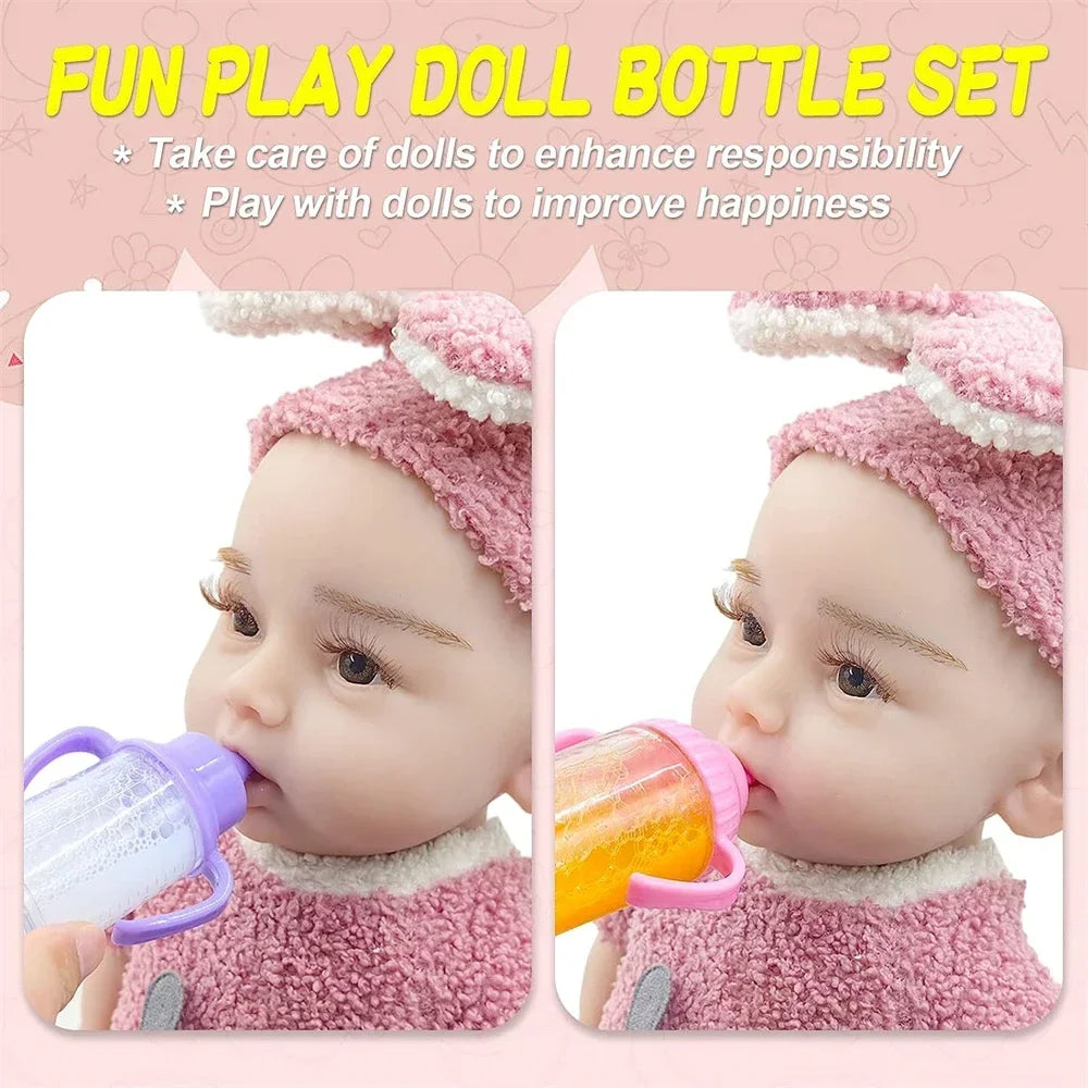Accessori per bambole Set di biberon per la cura del bambino