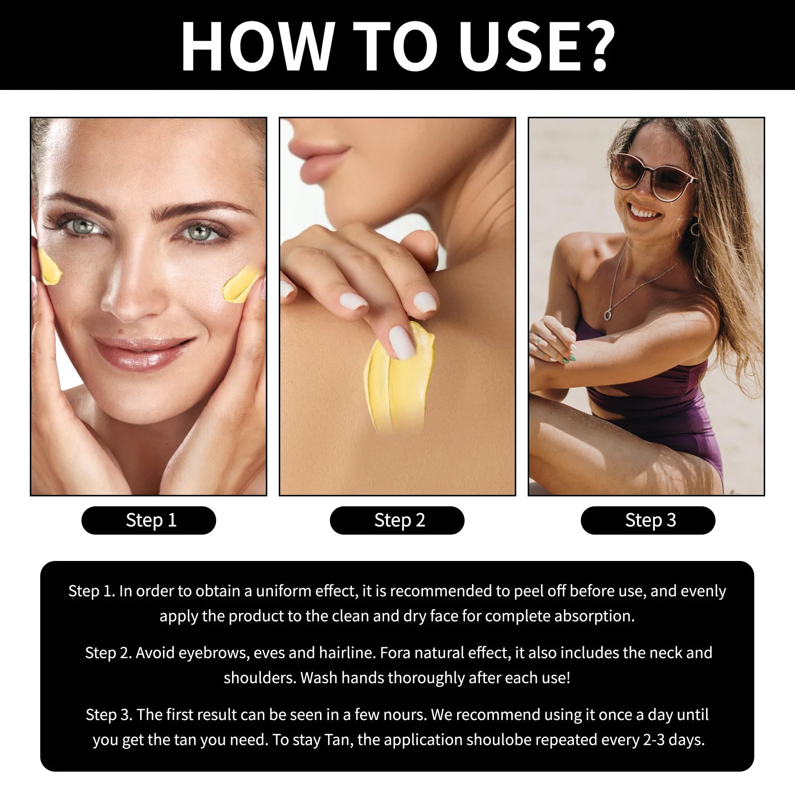 LUNON Crema autoabbronzante corpo a lunga durata, formula nutriente per un look naturale baciato dal sole.