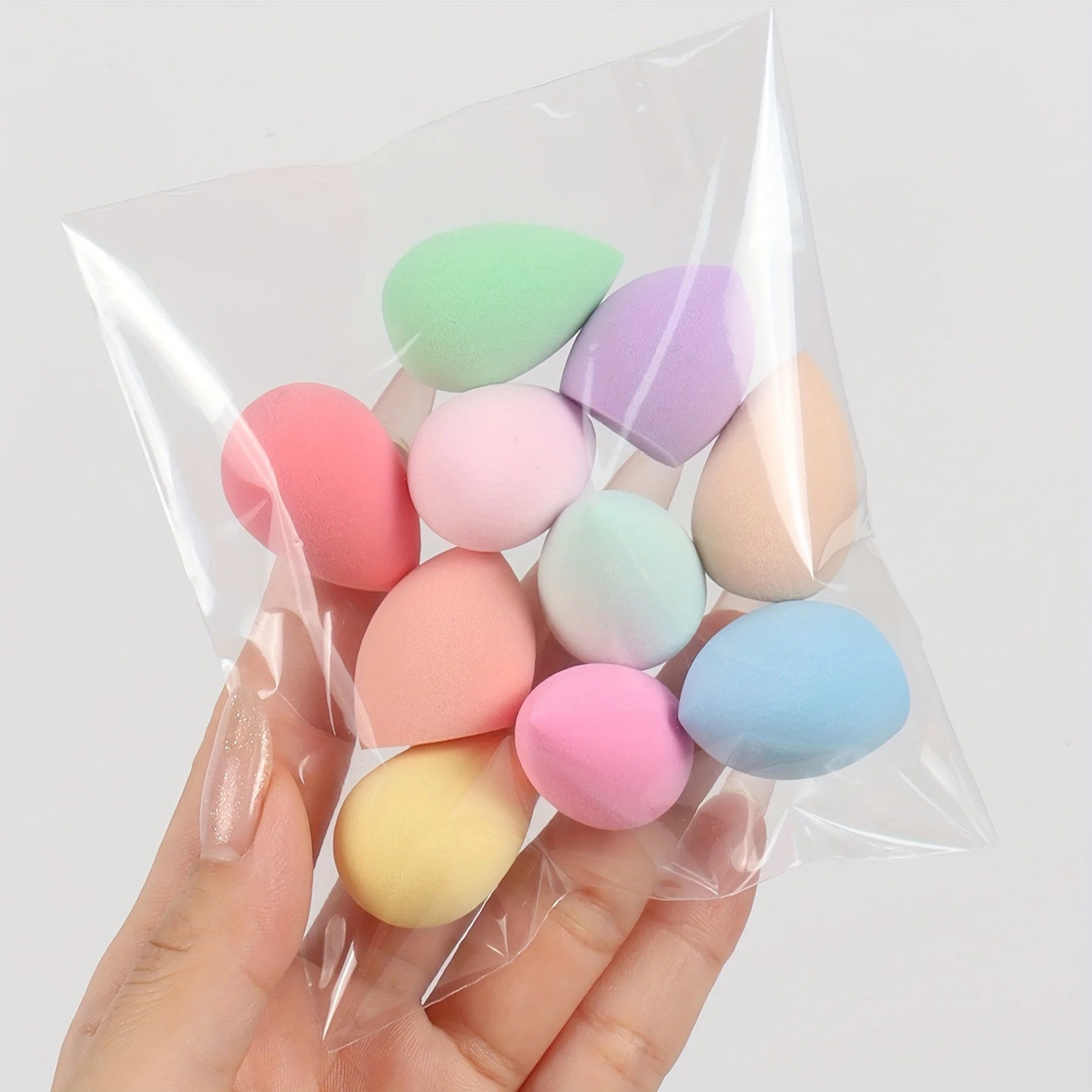 50/100 pezzi set di mini spugnette di varie forme e colori