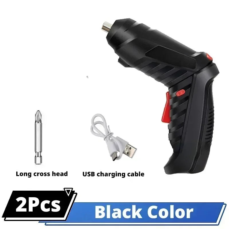 Cacciavite elettrico portatile Cordless 47 in 1 Cacciavite ricaricabile ruotato di 90 gradi con LED