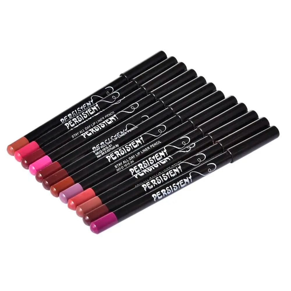 Set 12 pezzi Lipliner Matita Professionale si Lunga Durata Impermeabile