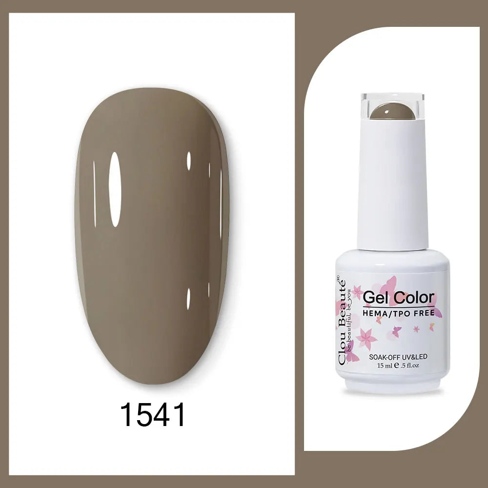 CLOU BEAUTÈ  15/10ml Semipermanente Gel Smalto Unghie 400 colori disponibili