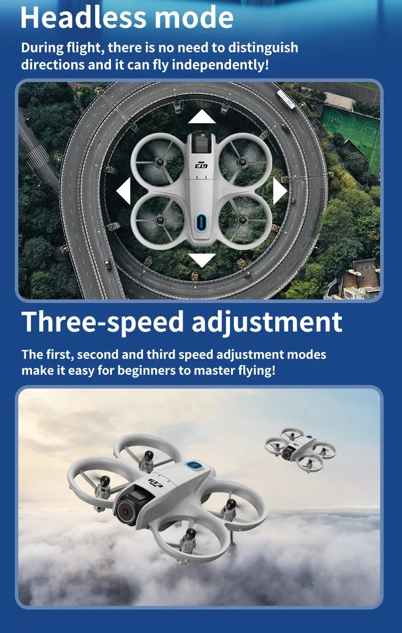 New GT3 MAX Drone 8K HD 4.3” Telecomando Modalita 360° Flip Quadcopter 2 modelli