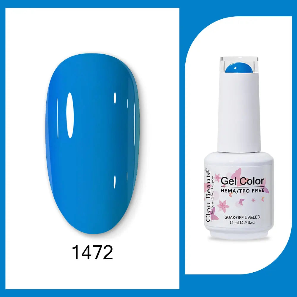 CLOU BEAUTÈ  15/10ml Semipermanente Gel Smalto Unghie 400 colori disponibili