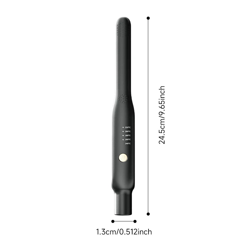 Mini piastra per capelli e bigodino 2 in 1 - Riscaldamento rapido in ceramica 140-220°C