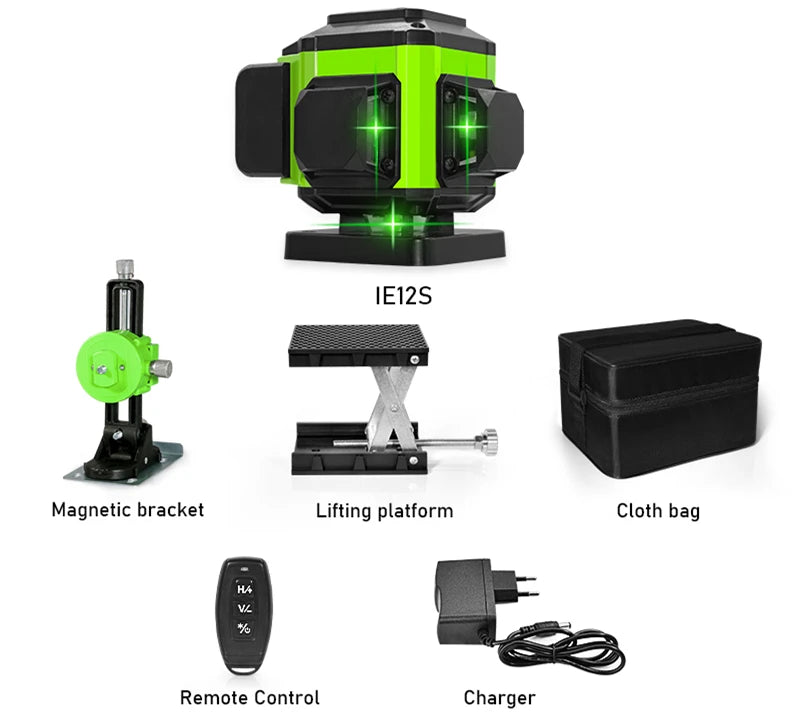 🇪🇸CLUBIONA 16/12 Laser autolivellante 3x360 Green beam Line Laser Level