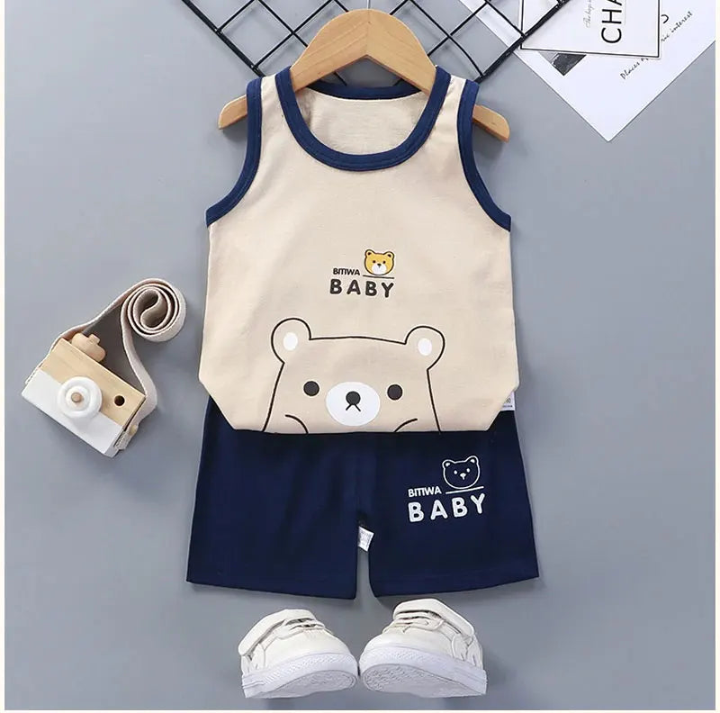 Set per bambini Gilet + Pantaloncini morbido cotone