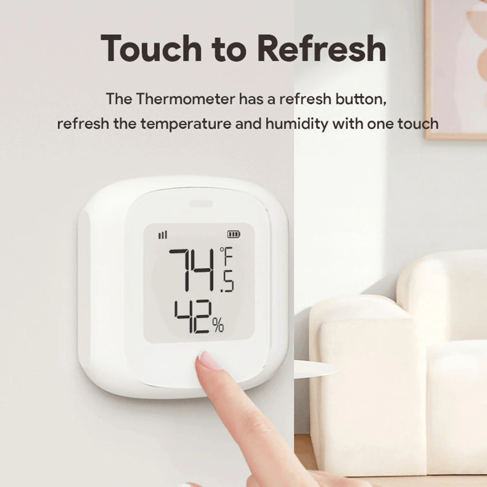 Tuya Smart WiFi Bluetooth Temperatura Umidità Sensore Wireless Home Retroilluminazione Termometro Igrometro APP Rilevatore di controllo remoto