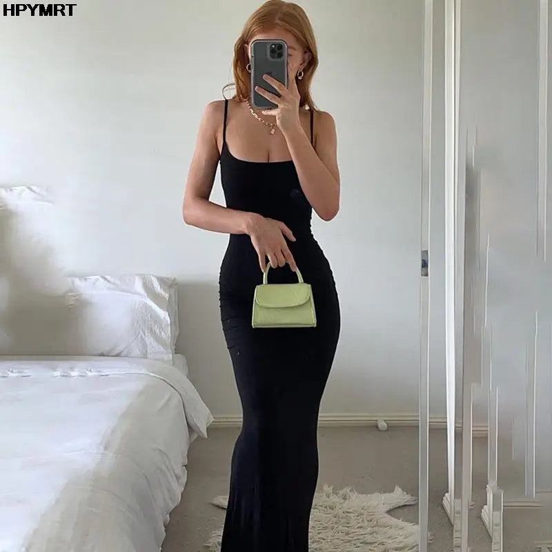 Abito Eleganti Satin Slip Senza Maniche