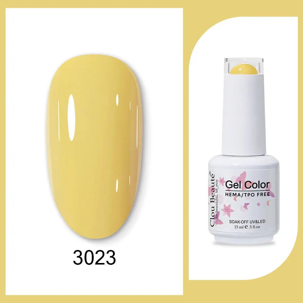 CLOU BEAUTÈ  15/10ml Semipermanente Gel Smalto Unghie 400 colori disponibili