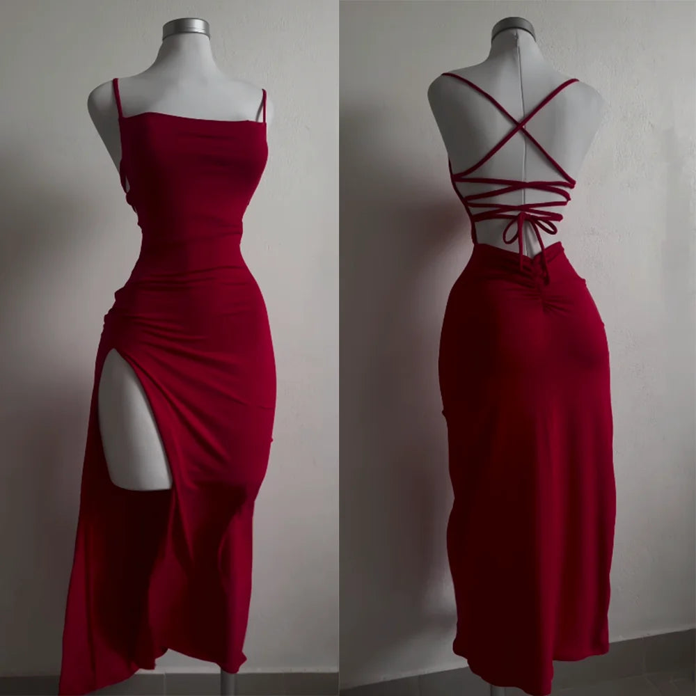 Vestito estate alta moda tracolla