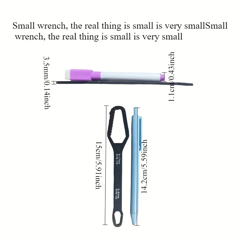 Universal Double End Screw, chiave di riparazione per dadi a vite auto-stringente da 3-17 mm,