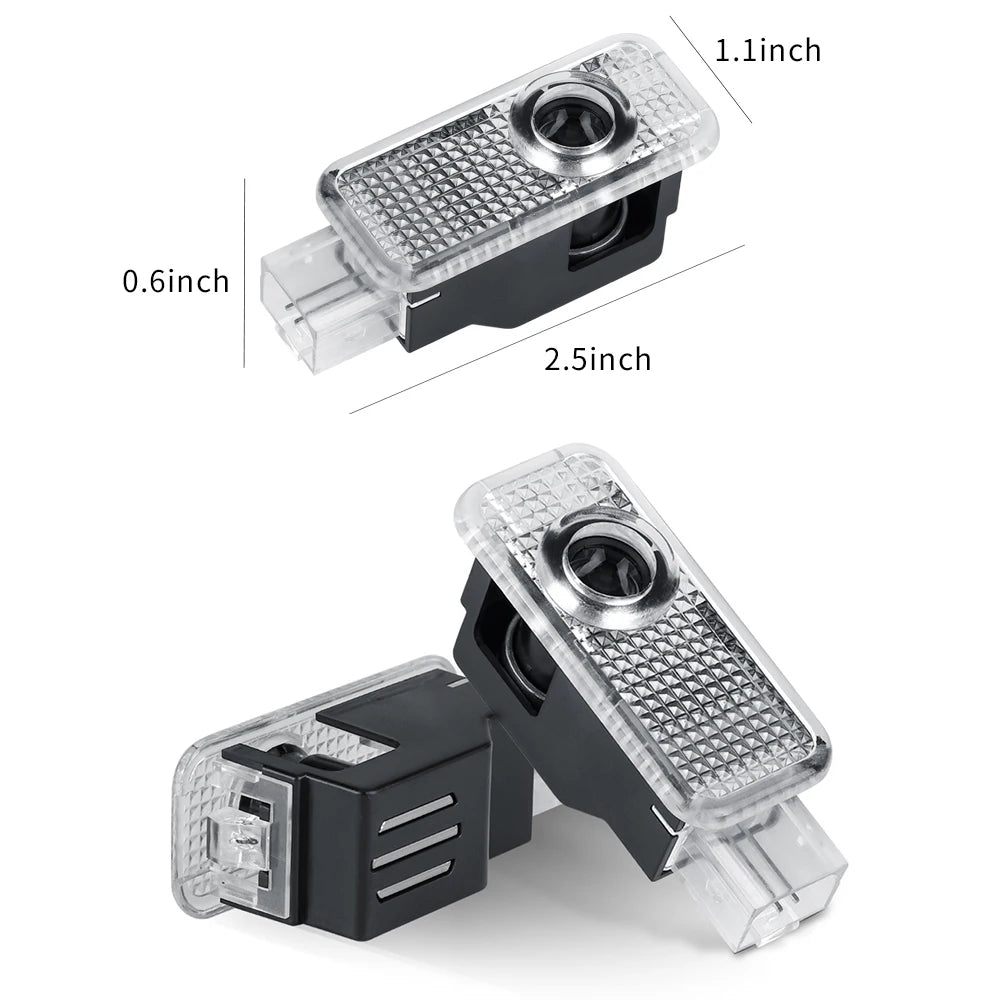 Per Audi Sline S3 S4 S5 S6 S7 RS Q7 Q5 Q3 A4 B8 8P A3 A6 C7 A5 A6L Quattro Auto Logo Porta LED Lampada di benvenuto Laser Proiettore Luce