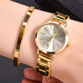 2 pezzi Set orologio e bracciale da donna