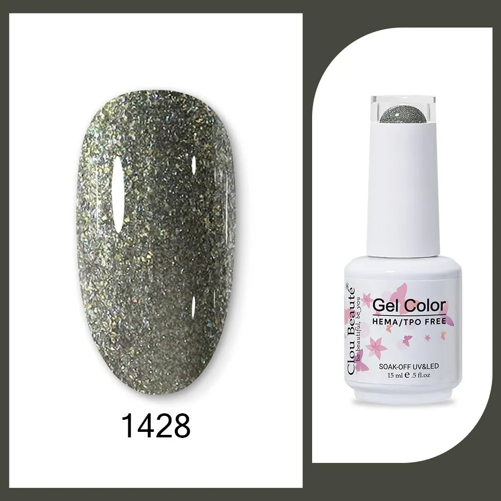 CLOU BEAUTÈ  15/10ml Semipermanente Gel Smalto Unghie 400 colori disponibili