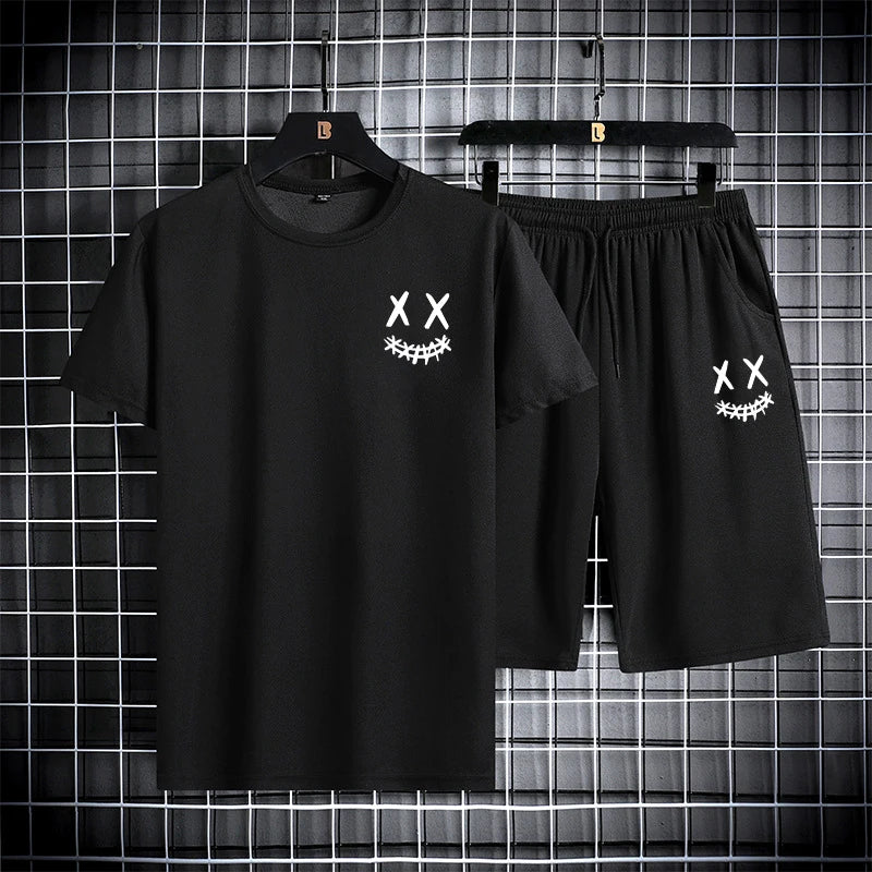 Set da Uomo T-shirt slim fit + pantaloncini