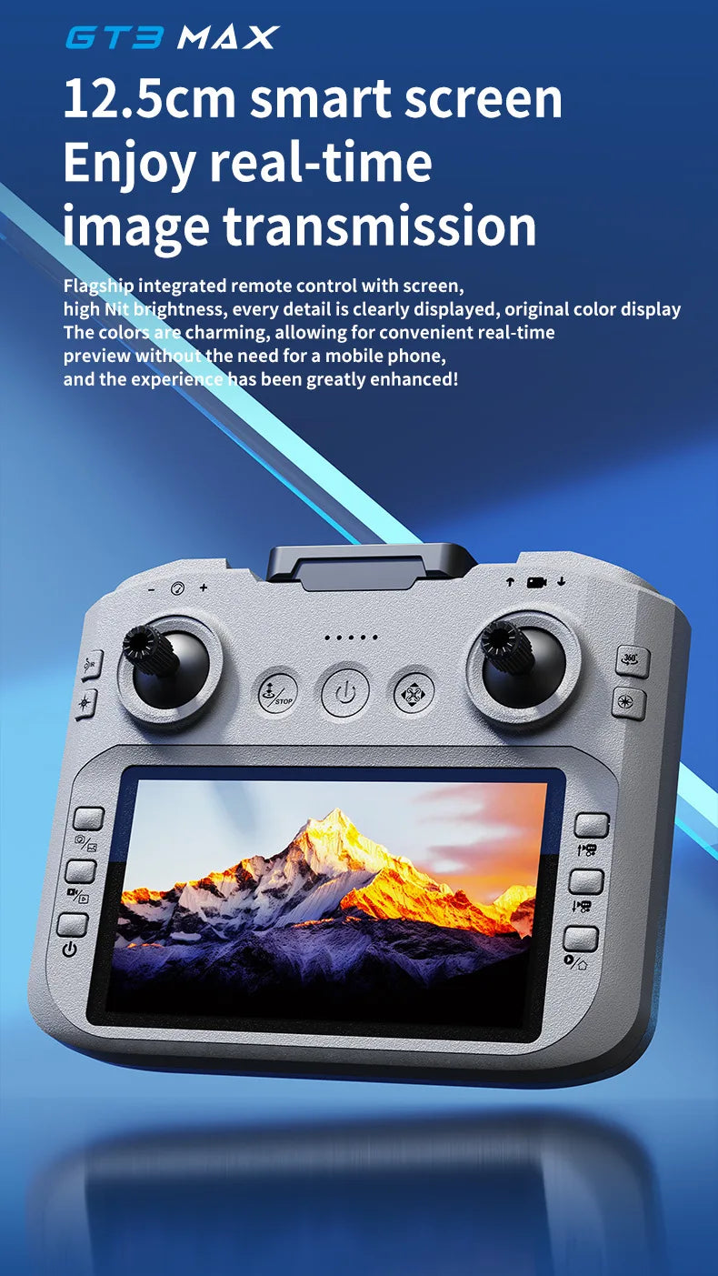 New GT3 MAX Drone 8K HD 4.3” Telecomando Modalita 360° Flip Quadcopter 2 modelli