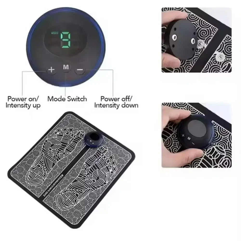 EMS Pulse Tappetino per massaggio del piede Telecomando intelligente Alleviare la fatica  Uso domestico