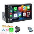 Hippcron 7" 1Din Car Radio Wireless CarPlay Android Auto Bluetooth AUX USB Universal Multimedia MP5 Player Mirror Link Autoradio