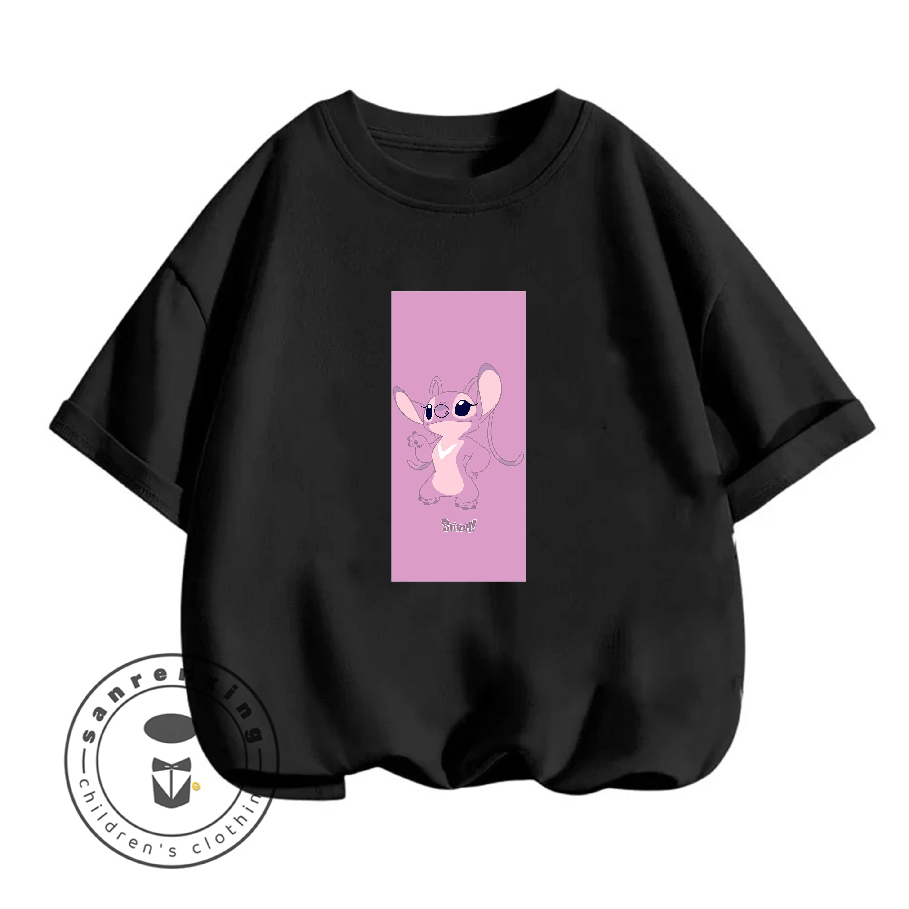 Stitch T-Shirt Cartoon Print Estate Casual Bambini