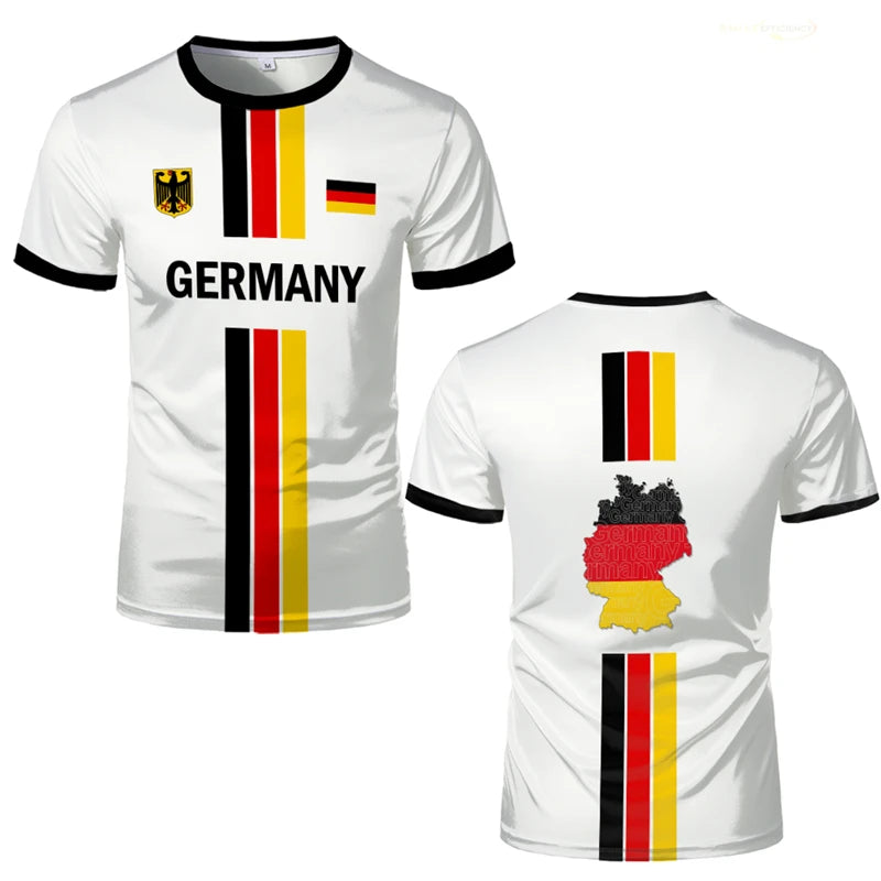 T-shirt per uomo Modello Germania  a maniche corte Top Premium  oversize