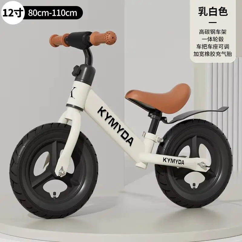 Bicicletta per bambini da 12 pollici Due in uno Senza pedali Sedile regolabile Telaio in acciaio per bambini da 1 a 6 anni Guida all’aperto