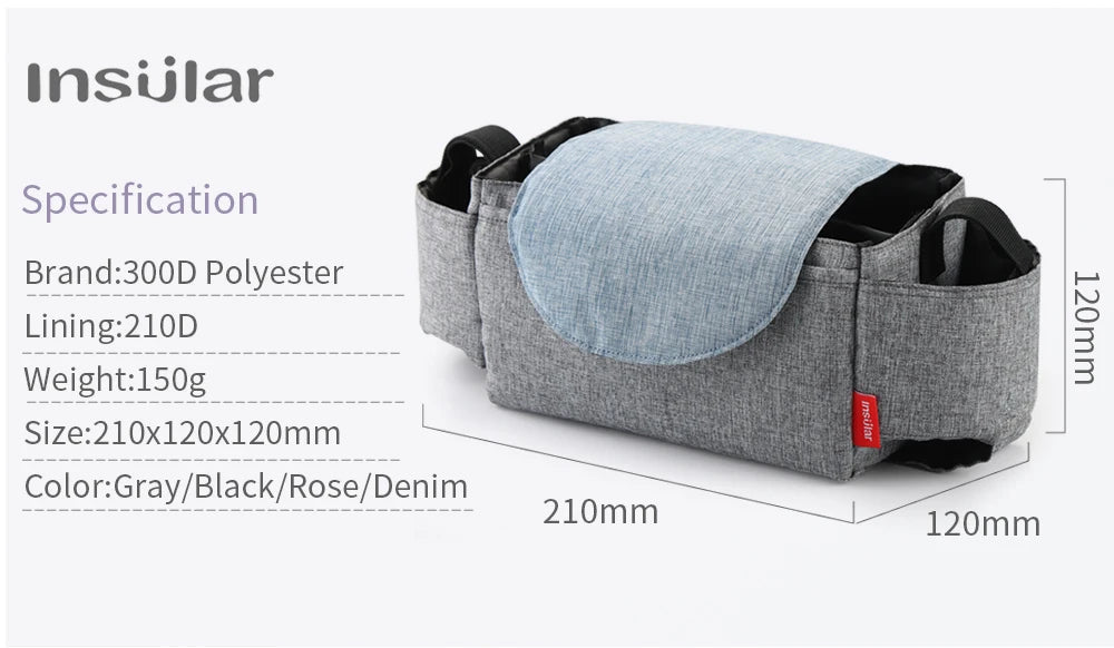 Borsa portaoggetti per passeggino