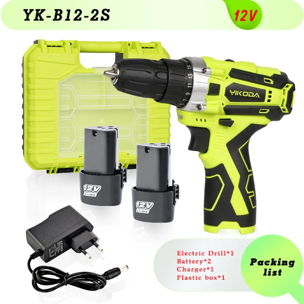YIKODA 12V-21V Trapano a batteria al litio ricaricabile Produzione Polonia e produzione Cinese