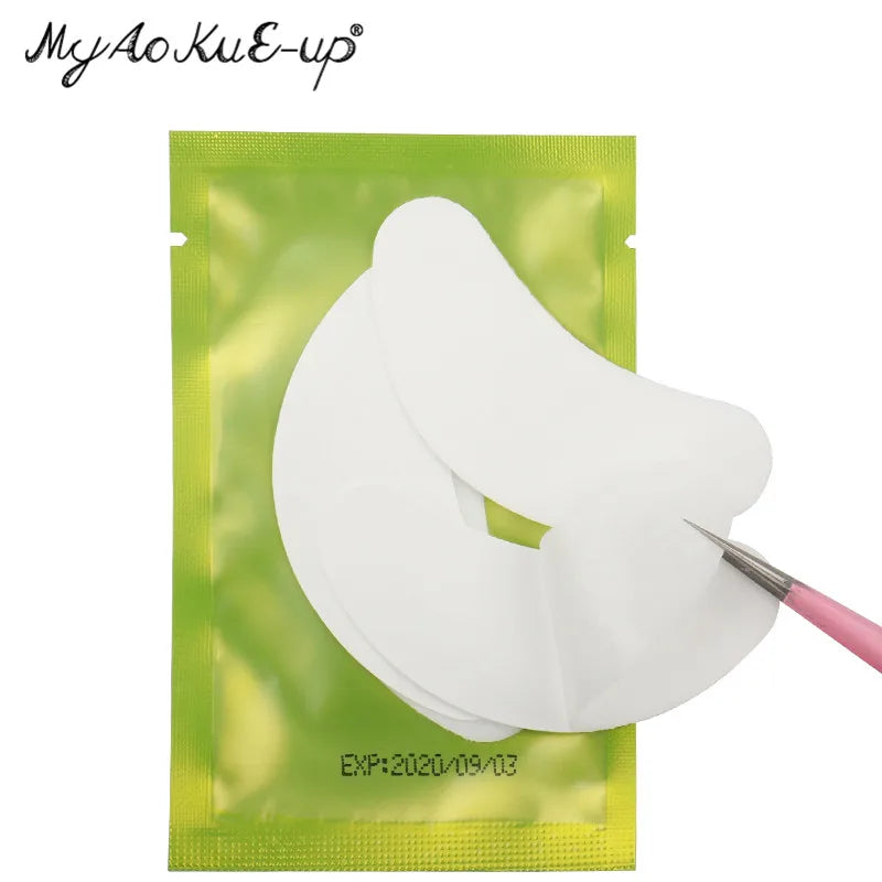 50 paia di estensione delle ciglia in Hydrogel Eye Pad Gel Adesivo