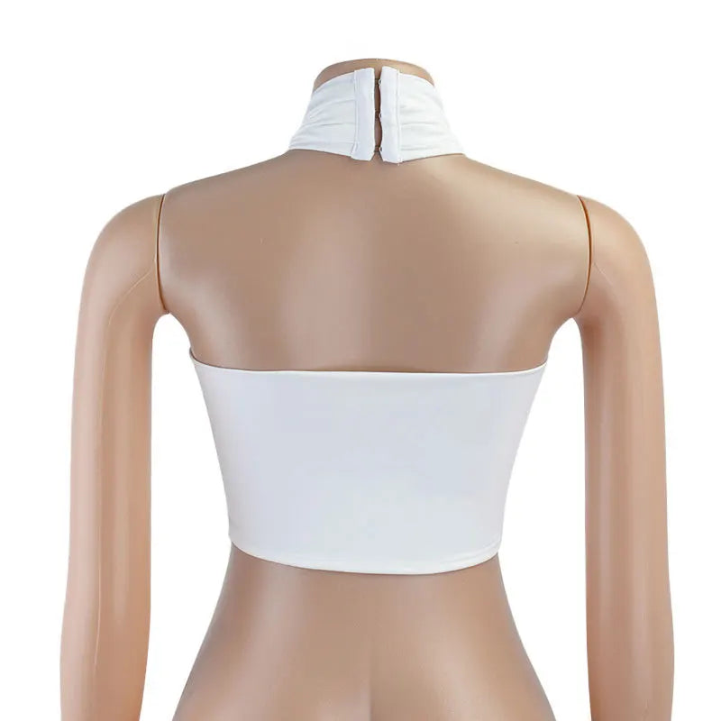 Top Donna Senza Spalline Cross Neck Casual