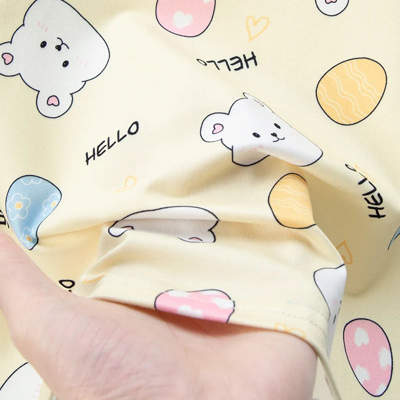 2 pezzi estivi per bambini comodi e carini pantaloncini  Set casual per la casa e l’esterno