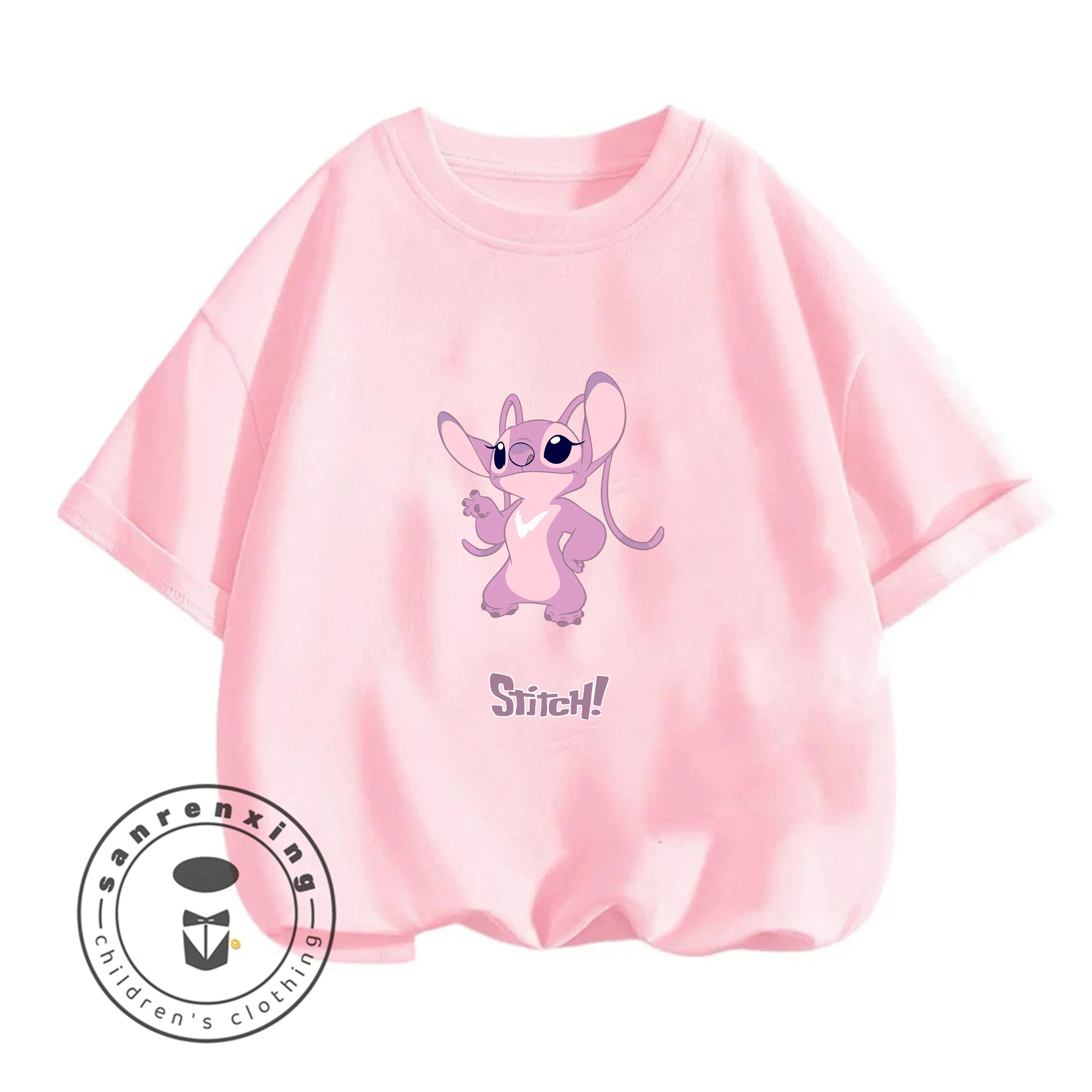 Stitch T-Shirt Cartoon Print Estate Casual Bambini